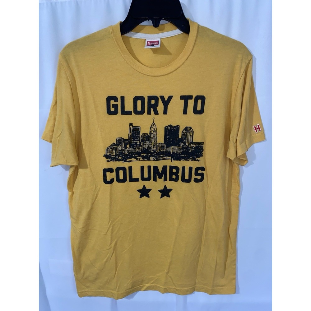 Homage‎ Glory To Columbus Crew MLS Soccer Yellow T Shirt Medium